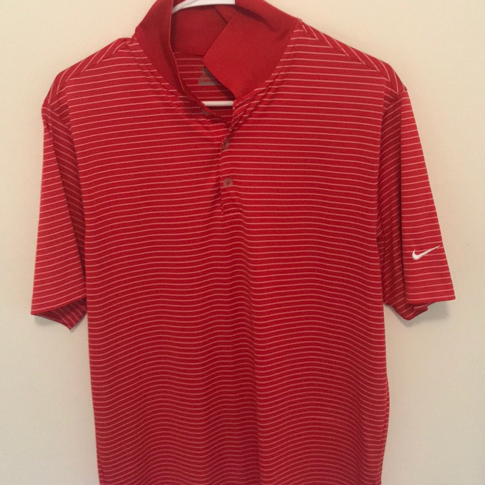 Red Nike polo